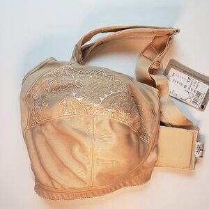 Amoena Isadora Beige Embroidered Floral Print Bra Size US 46 C
